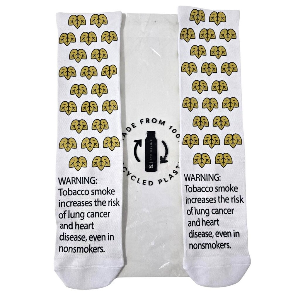 STRIDELINE‎ Game Leaf Crew Socks Size Men 8-12 Women 5-13